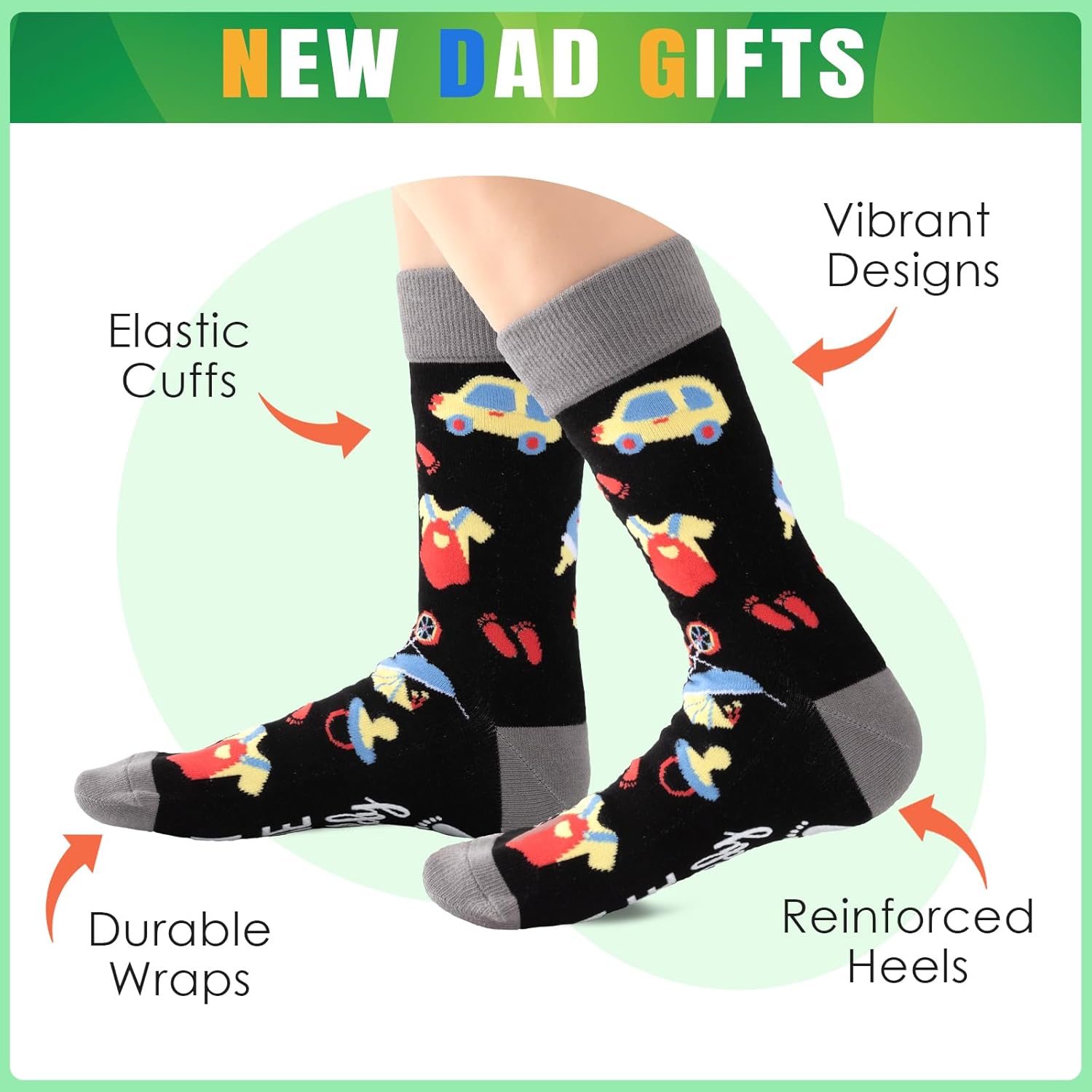 Bebila Funny Gifts For Men Expecting Gifts For Pregnancy Women Valentines Mothers Father Day Novelty Socks - Image 4