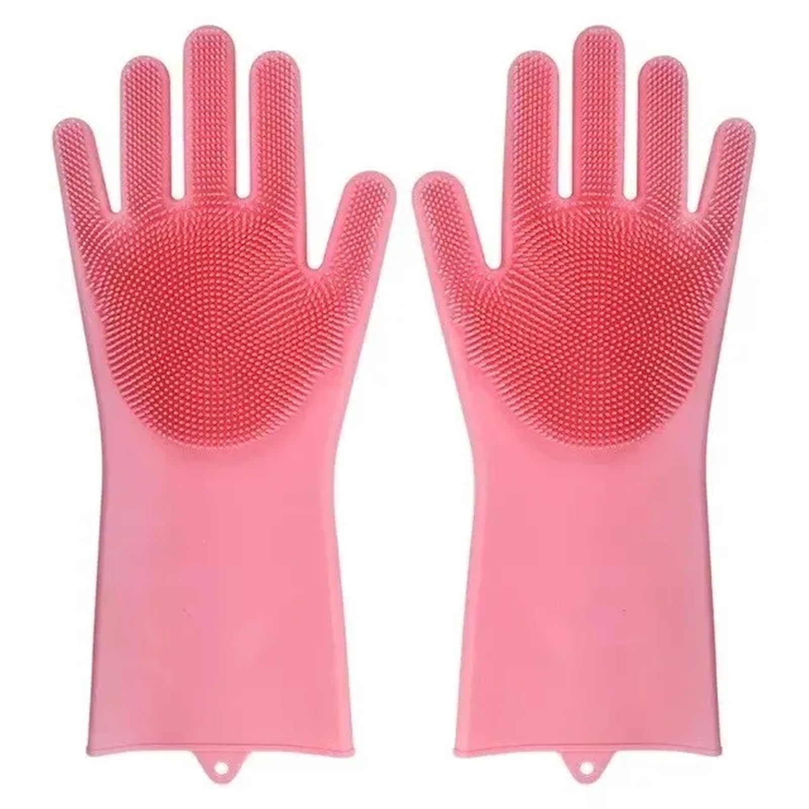 KJBDQQH Cleaning Gloves Dishwashing Gloves Silicone Rubber With Sponge Scrubber, Household Kitchen Cleaning Tools For Dishes for Household(Color 2)