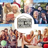 Vista 3 de Letrero de madera con texto en inglés «Work from Home»