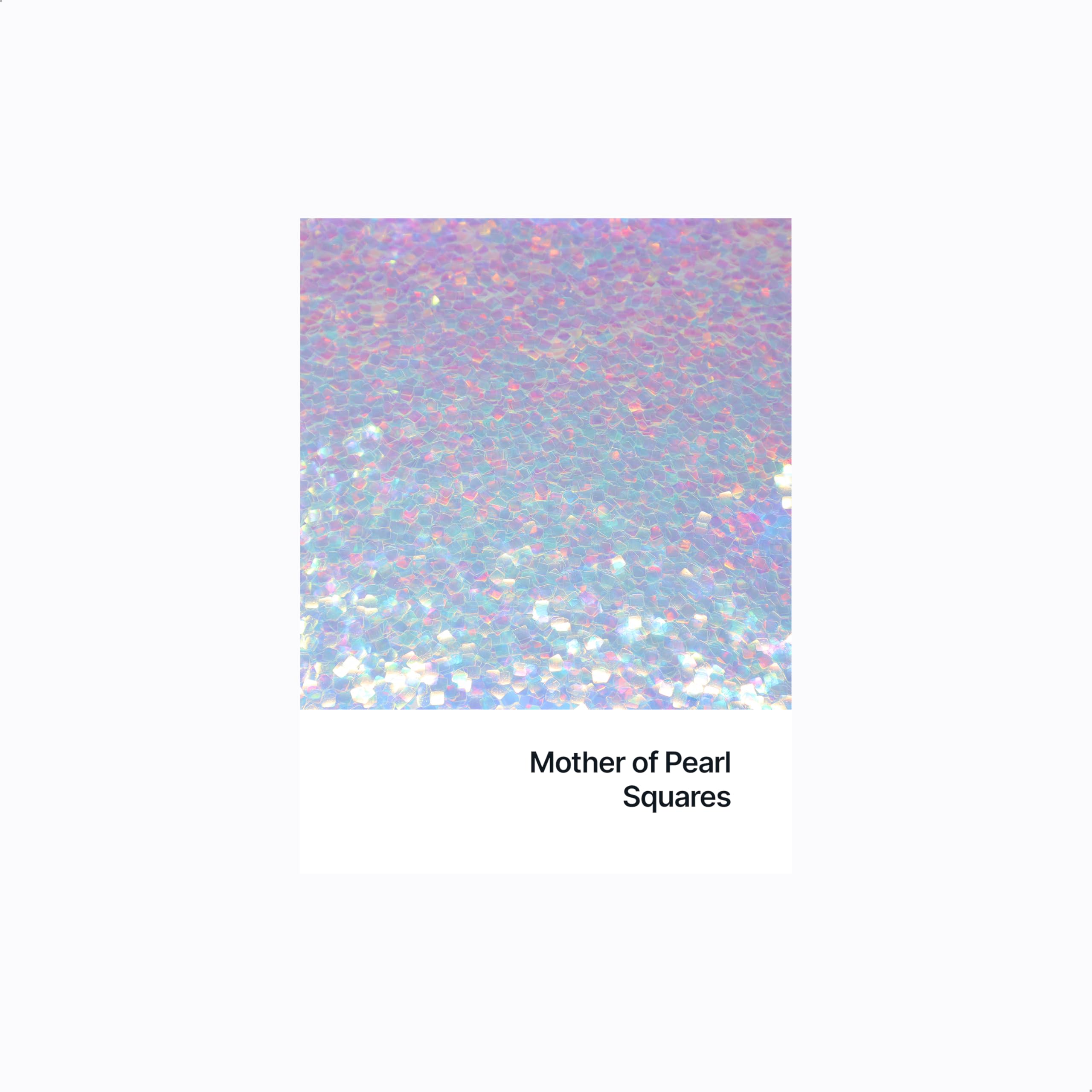 Hemway Craft Glitter Square Shape, 50g, Mother of Pearl Iridescent, Square - Mother Of Pearl Iridescent, 50g / 1.8oz - Image 2