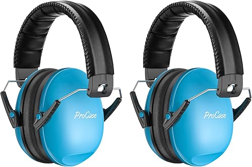 ProCase Orejeras de protección auditiva para niños, paquete de 2, auriculares con cancelación de ruido para niños de 1 a 16 años, protección