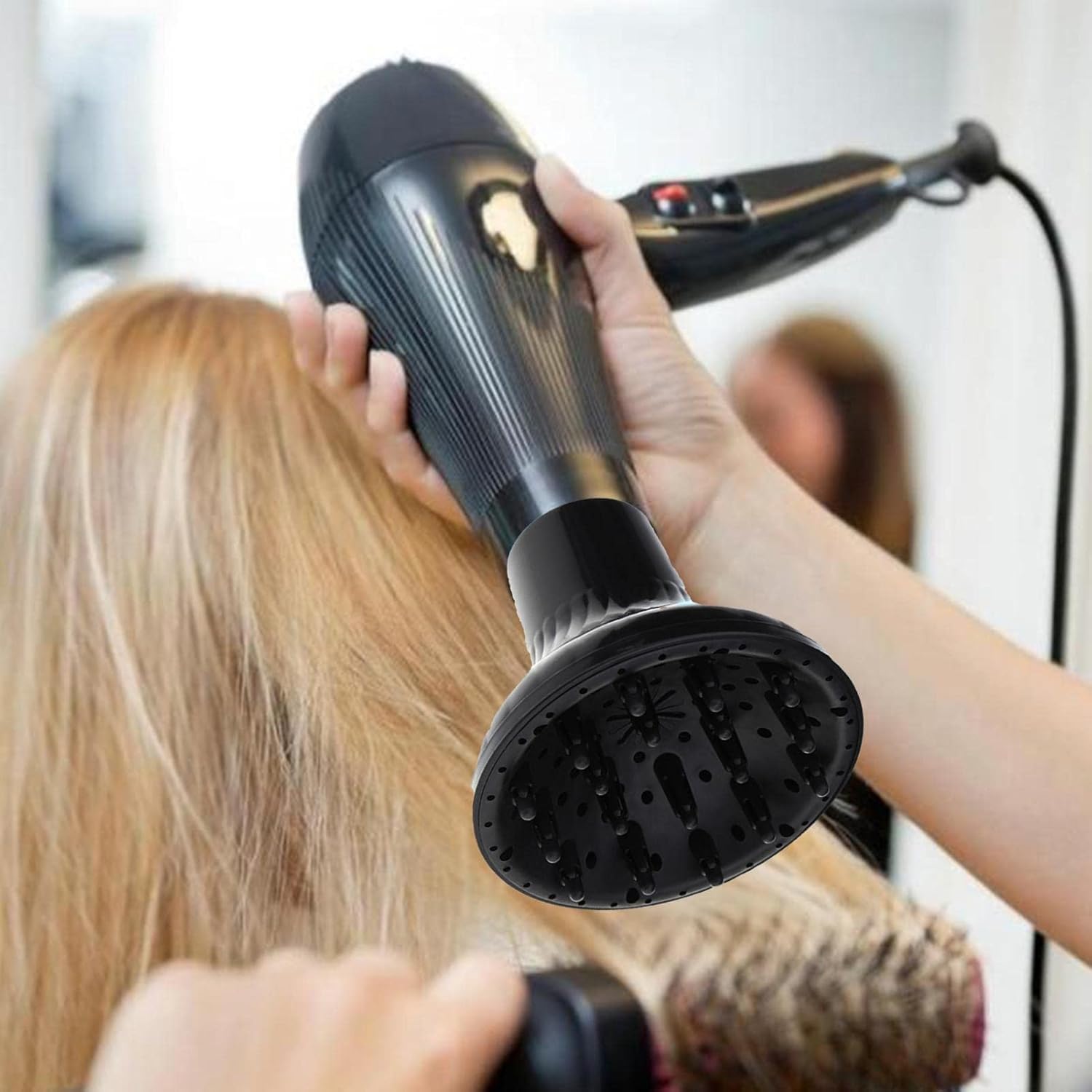 Calyrex Universal Hair Diffuser, Hair Dryer Diffuser Attachment for Curly and Natural Wavy Hair, Professional Blow Dryer Diffuser, Adjustable from 1.38 inch to 1.97 inch - Image 7 thumbnail
