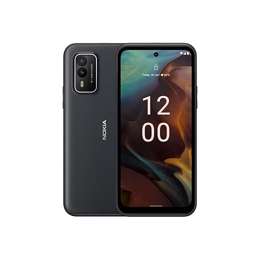 Nokia XR21 5G 6.49” Smartphone with 64MP AI camera, 2-day Battery life, 6GB/128GB Storage, IP69K Water & Dust-proof, Drop-proof with MIL-STD-810H level durability, Dual Sim - Black