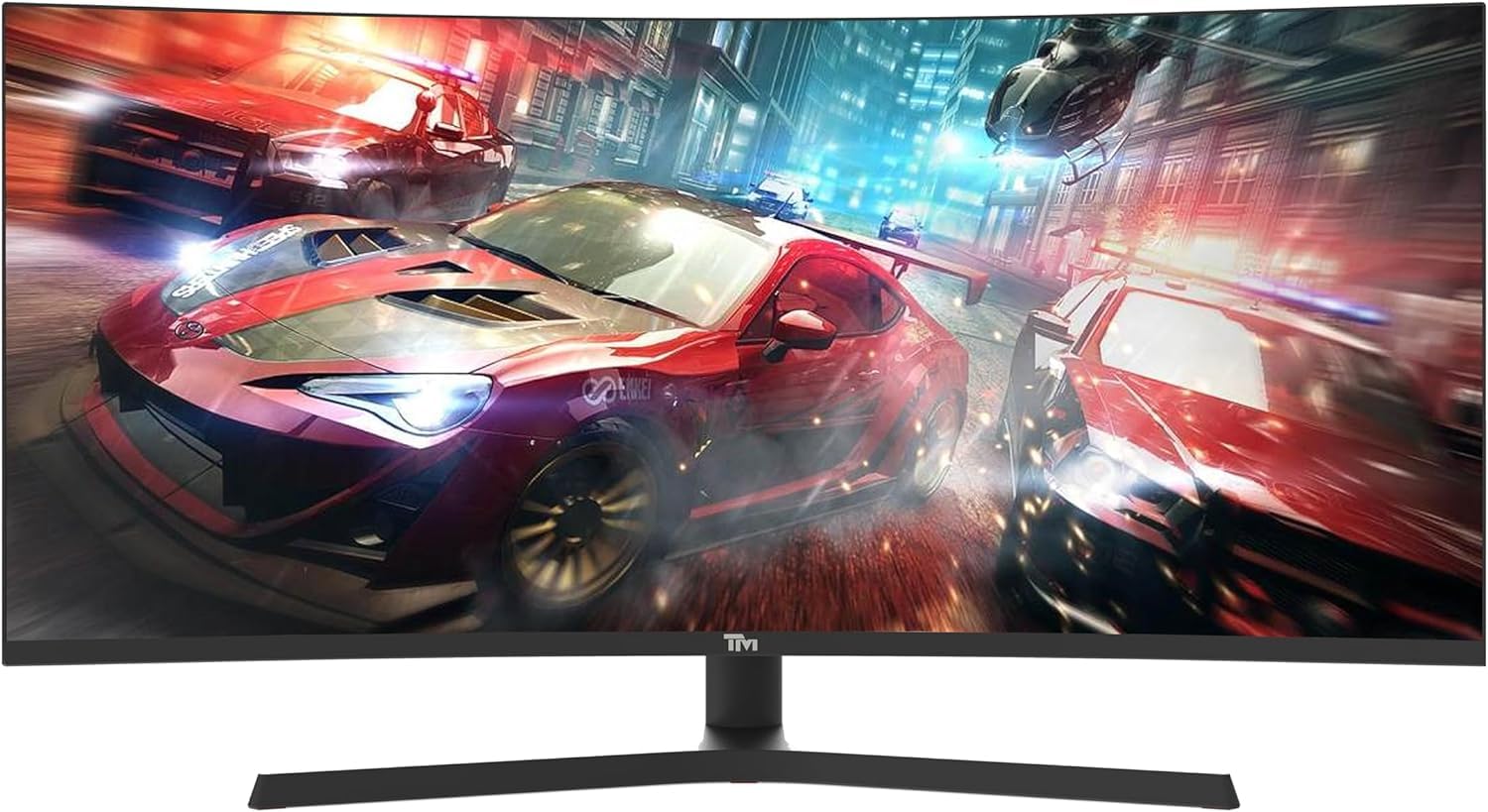 Twisted Minds Monitor da Gioco Fast IPS Display 34'' - Risoluzione 2560 x 1440 QHD, Frequenza Aggiornamento 165 Hz, Rapporto d'Aspetto 21:9, Tempo di Risposta 1ms - Nero (TM34RWA)