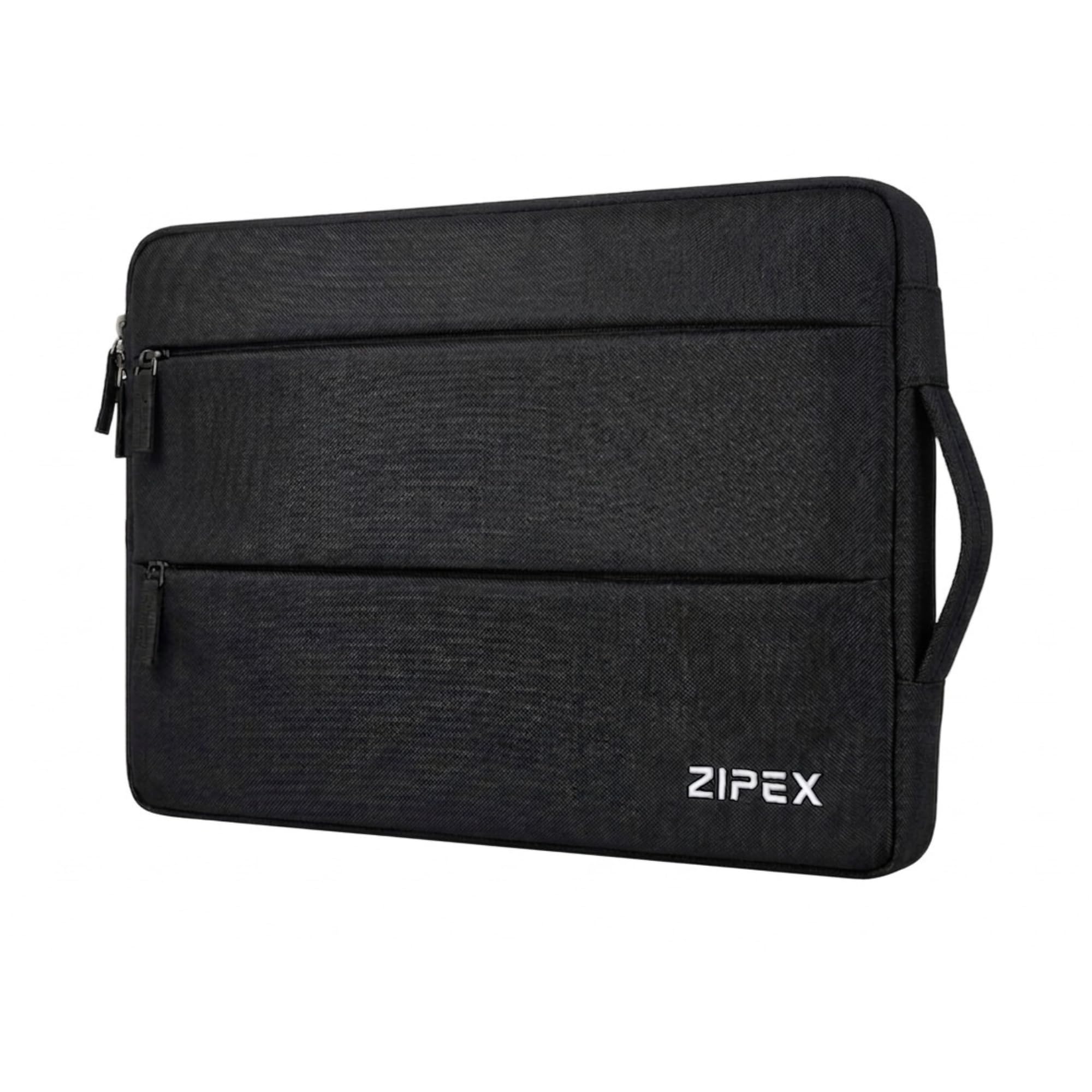 ZIPEX 360 Protective 16 Inch Laptop Sleeve Case for All 16 Inch laptops with 2 Front Pockets & Carry Handle | Compatible with 16 inch HP, DELL, Asus, Mackbook Devices| Water-Resistant | Black