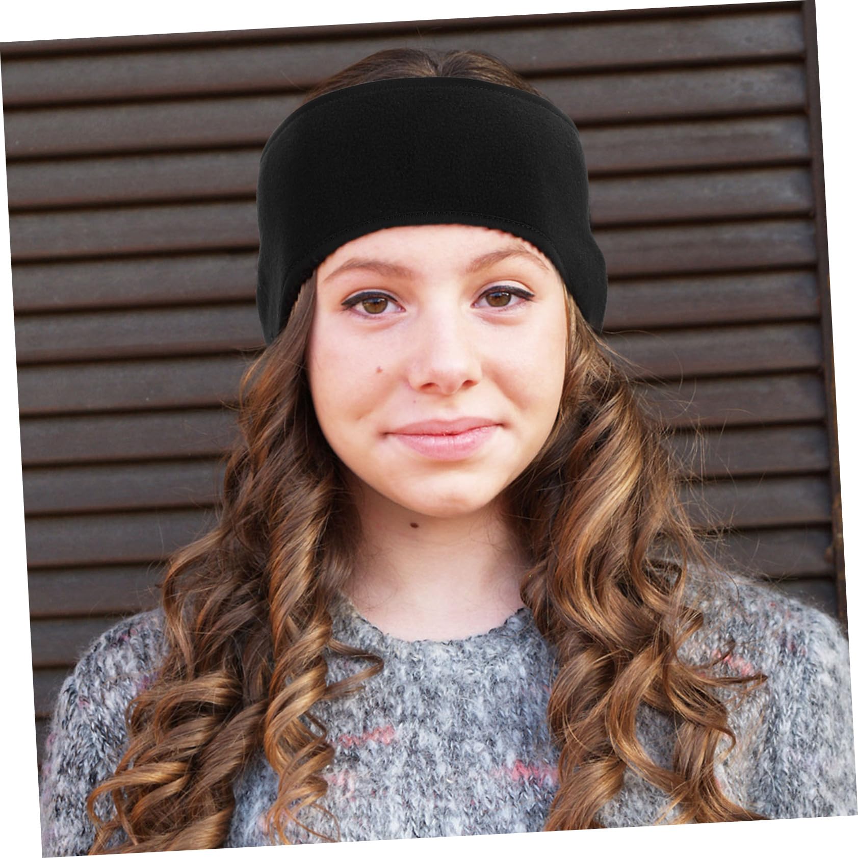 GAROZATION 2pcs Warm Headband for Ear Protectors Windproof Men's Boys and Girls Fleece Ear Muffs