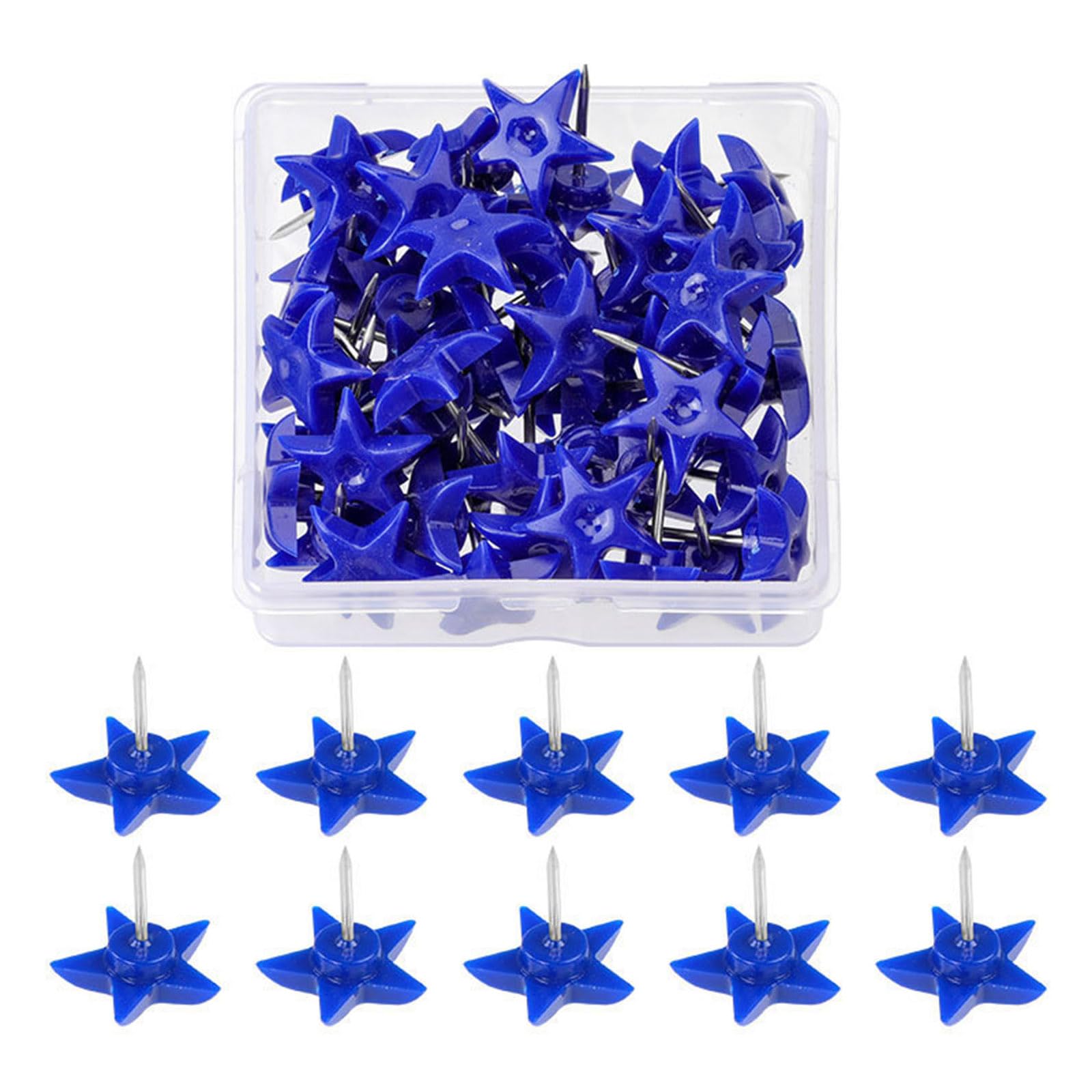 jojnsha 50Pcs Push Pins Decorative Map Pins Cork Notice Board Thumb Tacks for Bulletin Board Fabric Marking Picture Hanging
