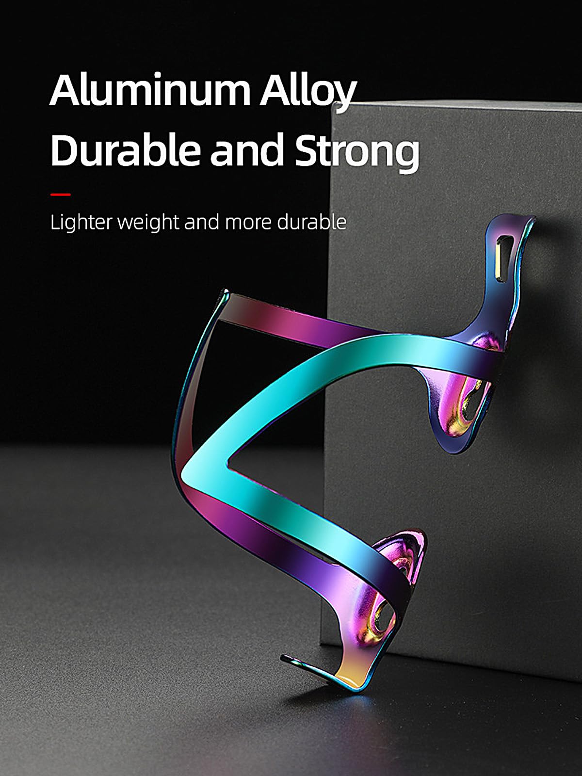 Bicycle Dazzling Water Bottle Holder, Adjustable Road Bike Mountain Aluminum Alloy Quick-Release Water Cup Holder, Bicycle Riding Equipment.