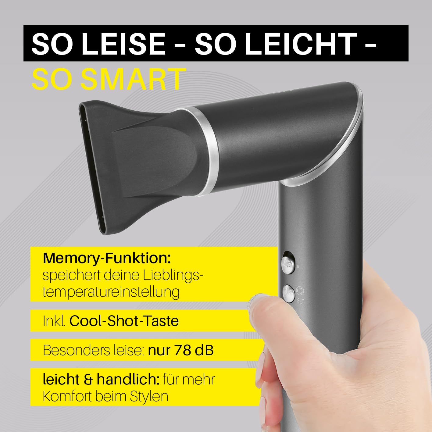STYLE & SHINE by VITALmaxx Hairstyler Flex, 1500W | Air Curler, Lockenstab & Glätteisen in einem | 5 Aufsätze & 3 Temperaturstufen| ersetzt Lockenwickler | mit Memory-Funktion & 1,8 m Kabel