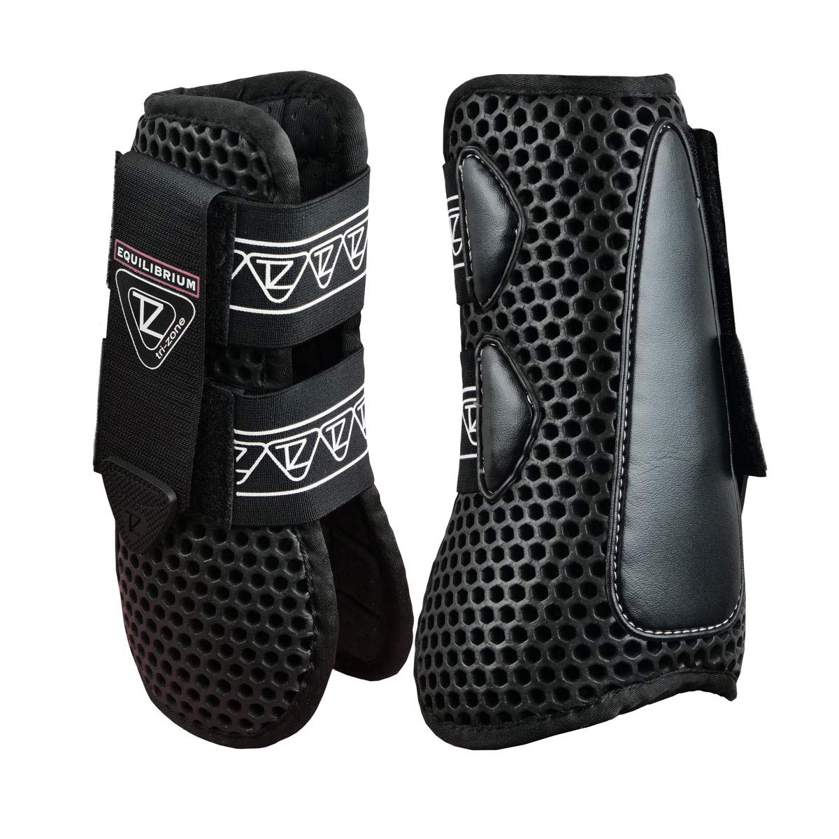 equilibrium Tri-Zone Open Fronted Tendon Boots - Black, Size - S โ image 1