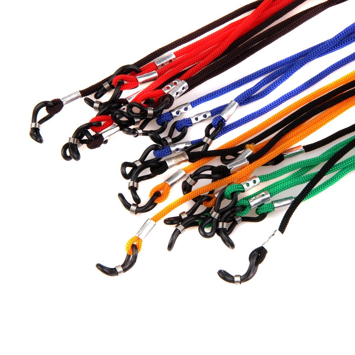 AEC 12pcs Multicolour Safety Eyewear Nylon Cord Glasses Neck Strap Eyeglass Holder Lanyard Accessories for Women Men & Kids 2