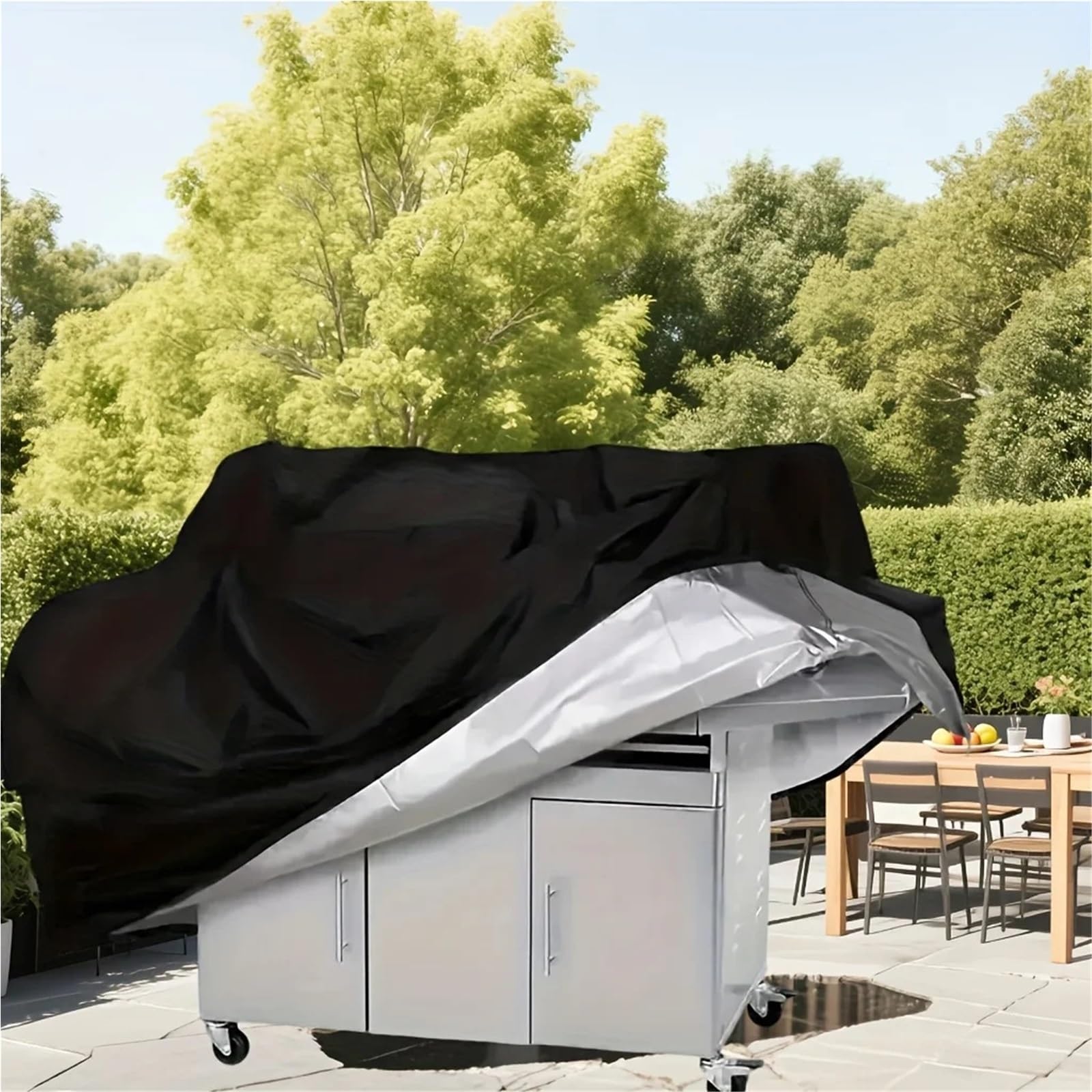 Housse de protection pour barbecue - 6 - Convient pour le camping et le barbecue - Accessoires essentiels pour la plupart des barbecues (XS (100 x 60 x 150 cm)