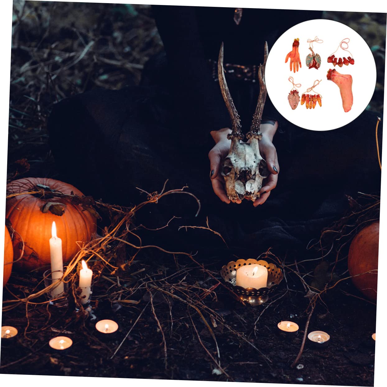 TOYANDONA 12stücke Teiliges Halloween Deko Mit Gefälschten Abgetrennten Körperteilen Realistische Requisiten Für Gruselige Partys Und Spukhäuser Aus Langlebigem Vinyl Für Schaurige