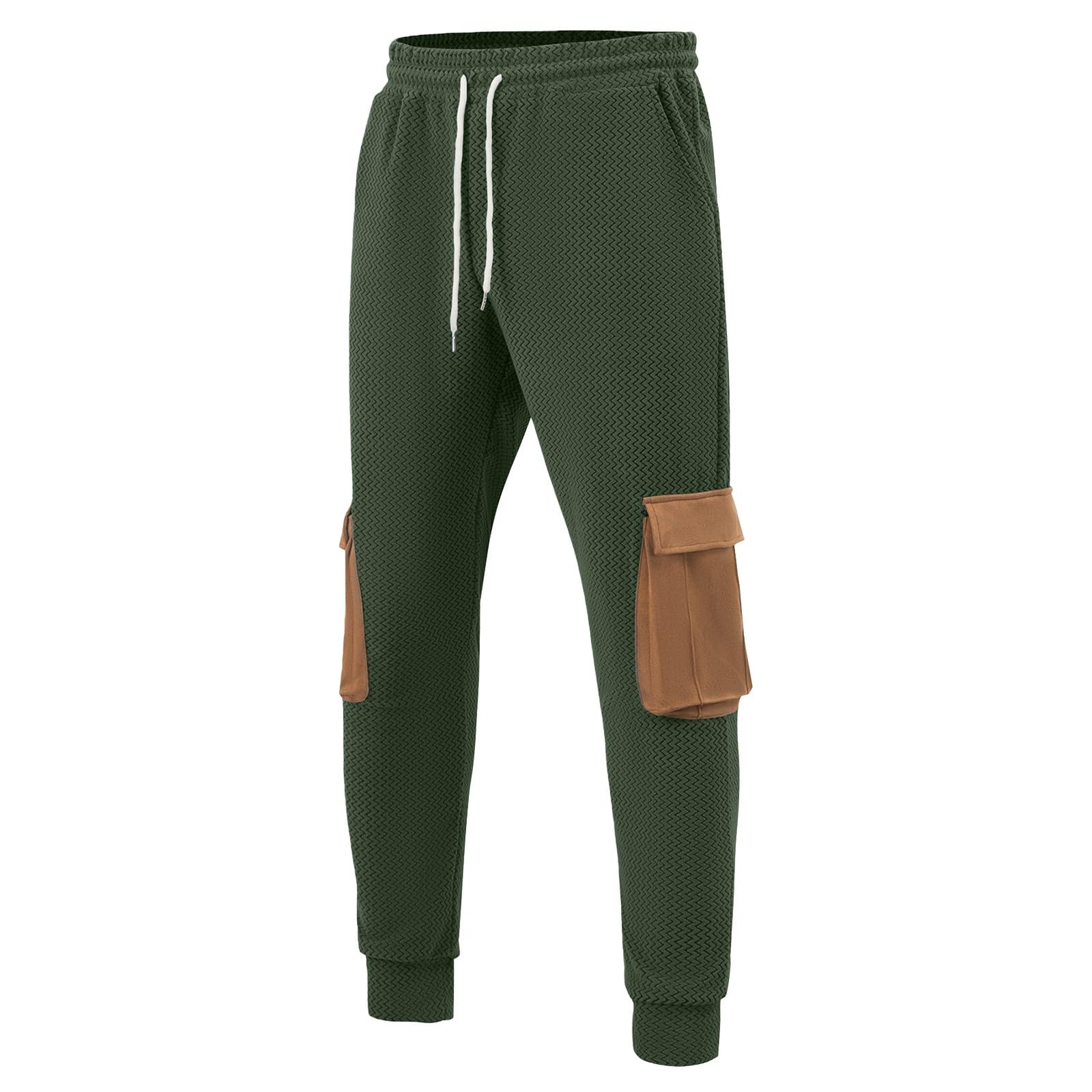 Tuta da jogging da uomo, traspirante, calda a 1/4 zip, per il tempo libero, felpa e pantaloni da jogging, fitness, palestra, cargo, a maniche lunghe, Y2K Streatwear