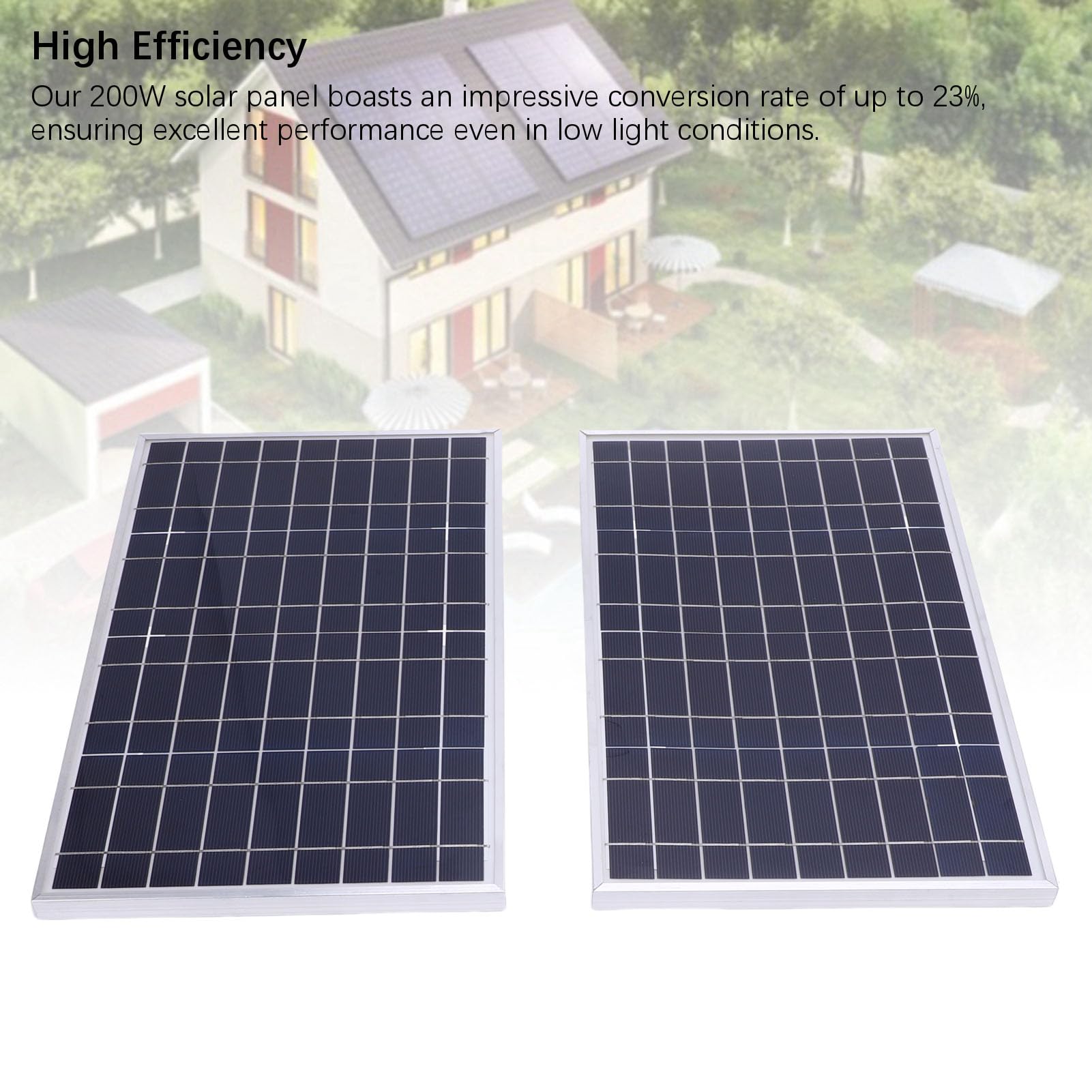 Luqeeg Kit de Panneau Solaire, Kit de Démarrage en Panneau Solaire Monocristallin avec Contrôleur de Charge, d'alimentation pour RV, Véhicule et Système Hors Réseau