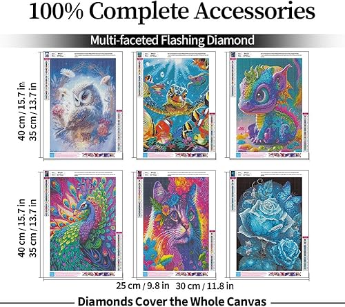 Miniatura 3 de SupaDiya Paquete de 4 kits de arte de pintura de diamantes góticos para adultos, Skulllovers 5D, diamante redondo, arte para decoración de pared del