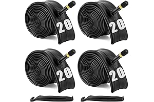 4 Pack 16"/ 20" Bike Tubes with 2 Tire Levers