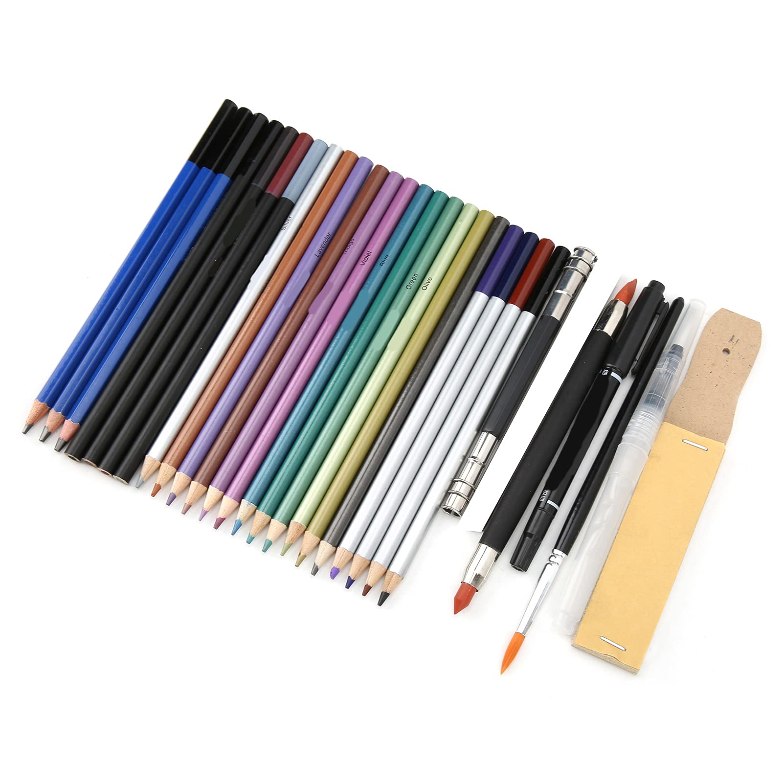 Buntstifte Zum Skizzieren, 40 Farben, Set aus Robustem Lindenholz für Künstler und Bastler