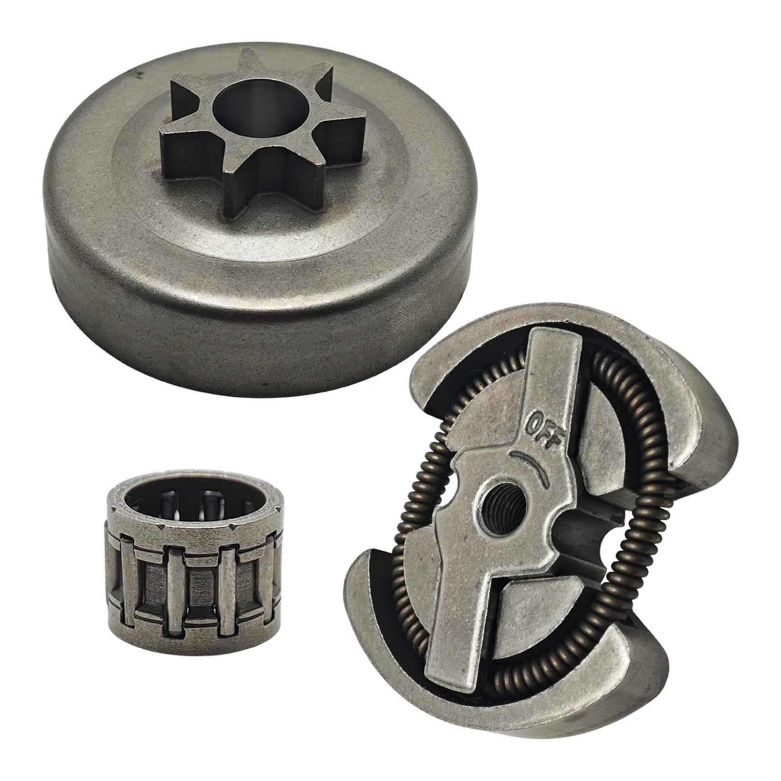 Cojinete de agujas de tambor de embrague de 7 dientes de 0,325" con conjunto de embrague for motosierras 136, 137, 141, 142, 36 y 41.