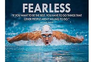 Michael Phelps Motivational Quotes 12 x 16 Inch Poster Bhurma Collection