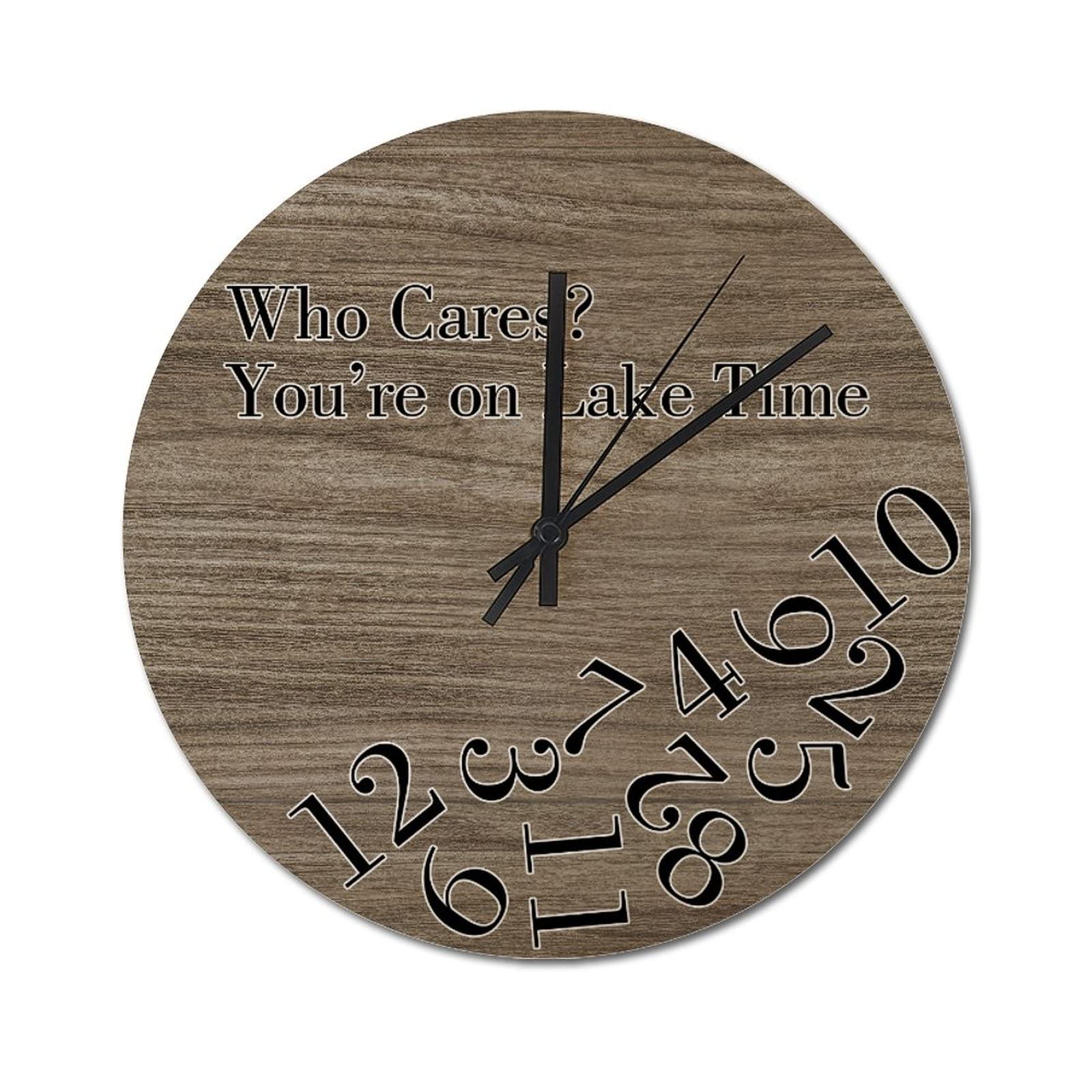 Horloge murale en bois au style rétro rustique pour une ambiance détente