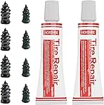 Tire Repair Nail,Self-Tapping Screw,Tire Repair Kits,Tire Screw Plug,Tire Repair Rubber Nail,Tire Fix,Suitable for car, Motorcycle, ATV, Jeep, Truck, Tractor tire Puncture Repair