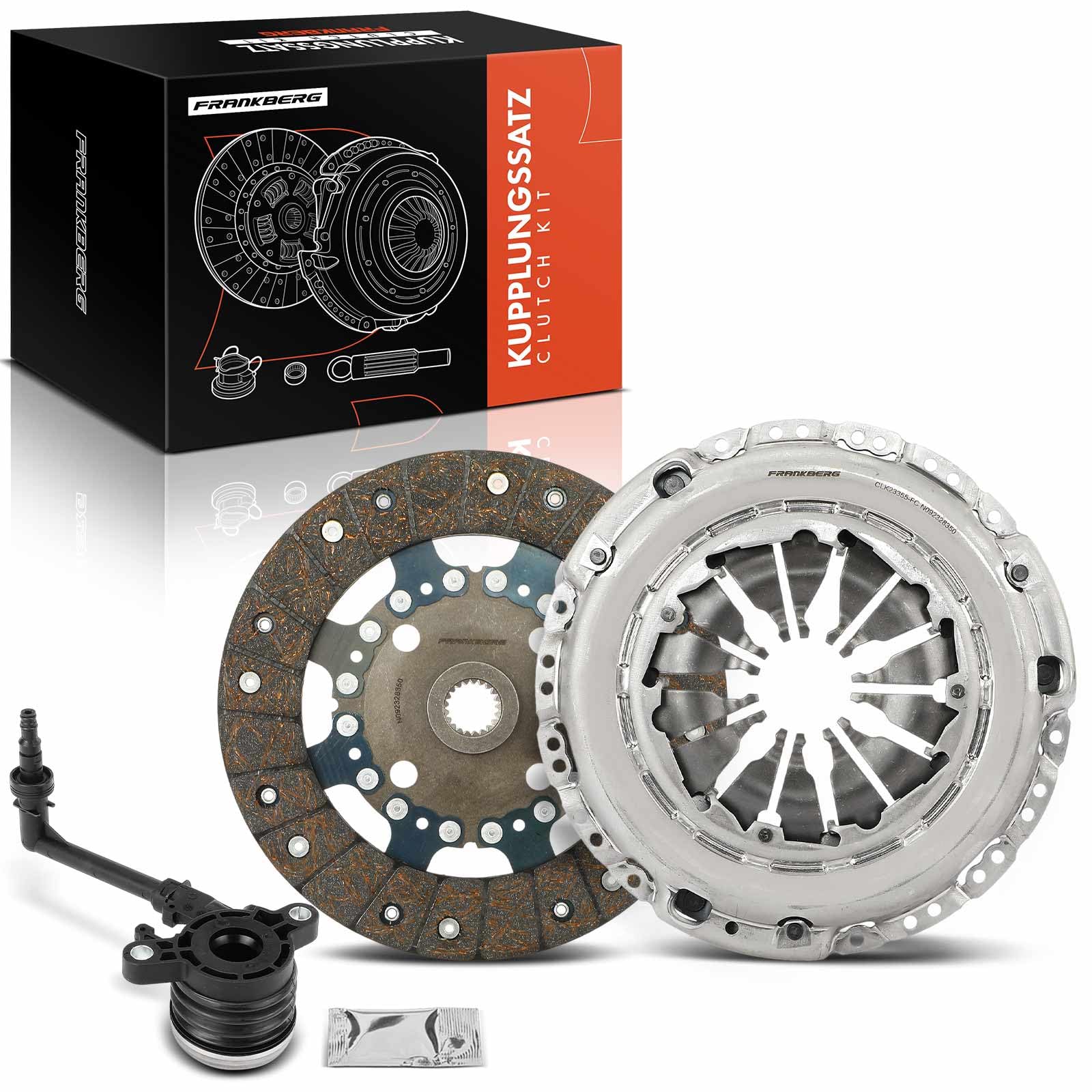 Frankberg Kit de embrague 834276 | Compatible con: Autobús NV200/Evalia, Pulsar Hatchback C13, M.e.g.a.n.e IV Hatchback B9A/M/N, Saloon Tiida SC11