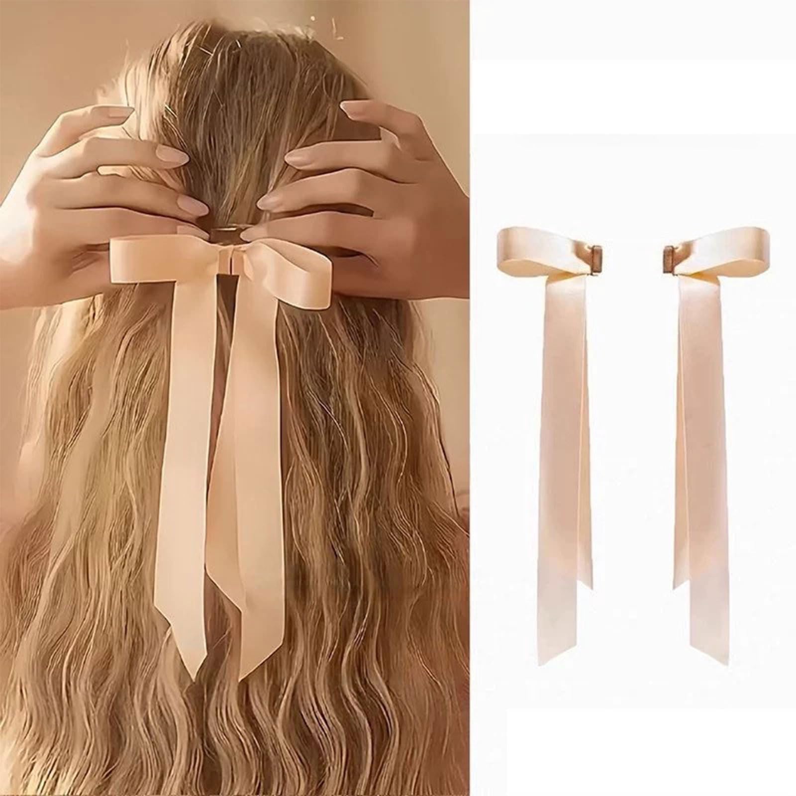 Ylapagne Magnetic Butterfly Claw Clip, 2-In-1 With Ribbon Streamers
