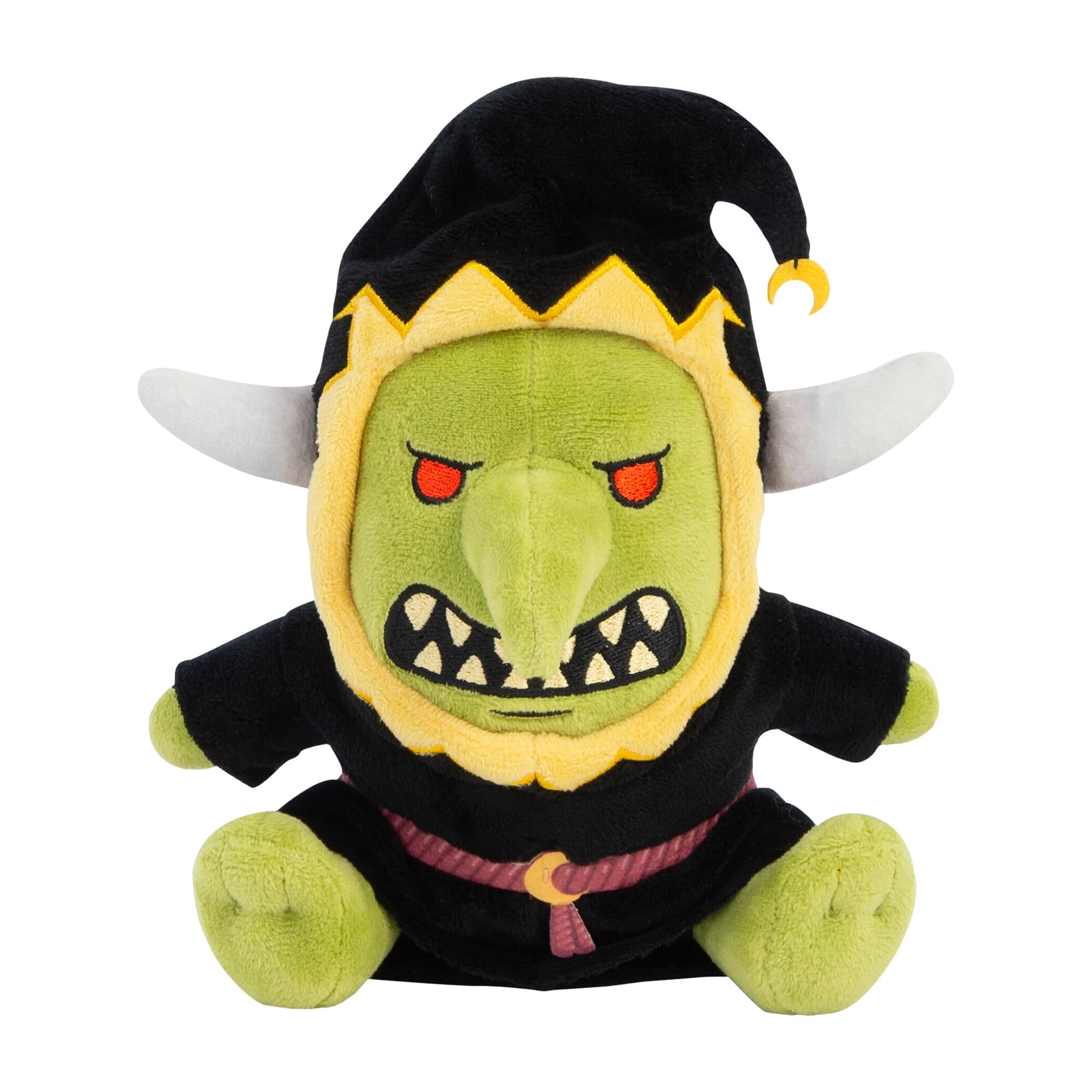 Warhammer Gloomspite Git Plush, Collectable Soft Toy for Teens and Adults, Age of Sigmar Grot Figure, Red Eyes, Authentic Design, Officially Licensed Plush, Fantasy Gift, 7 Inch, Ages 12+