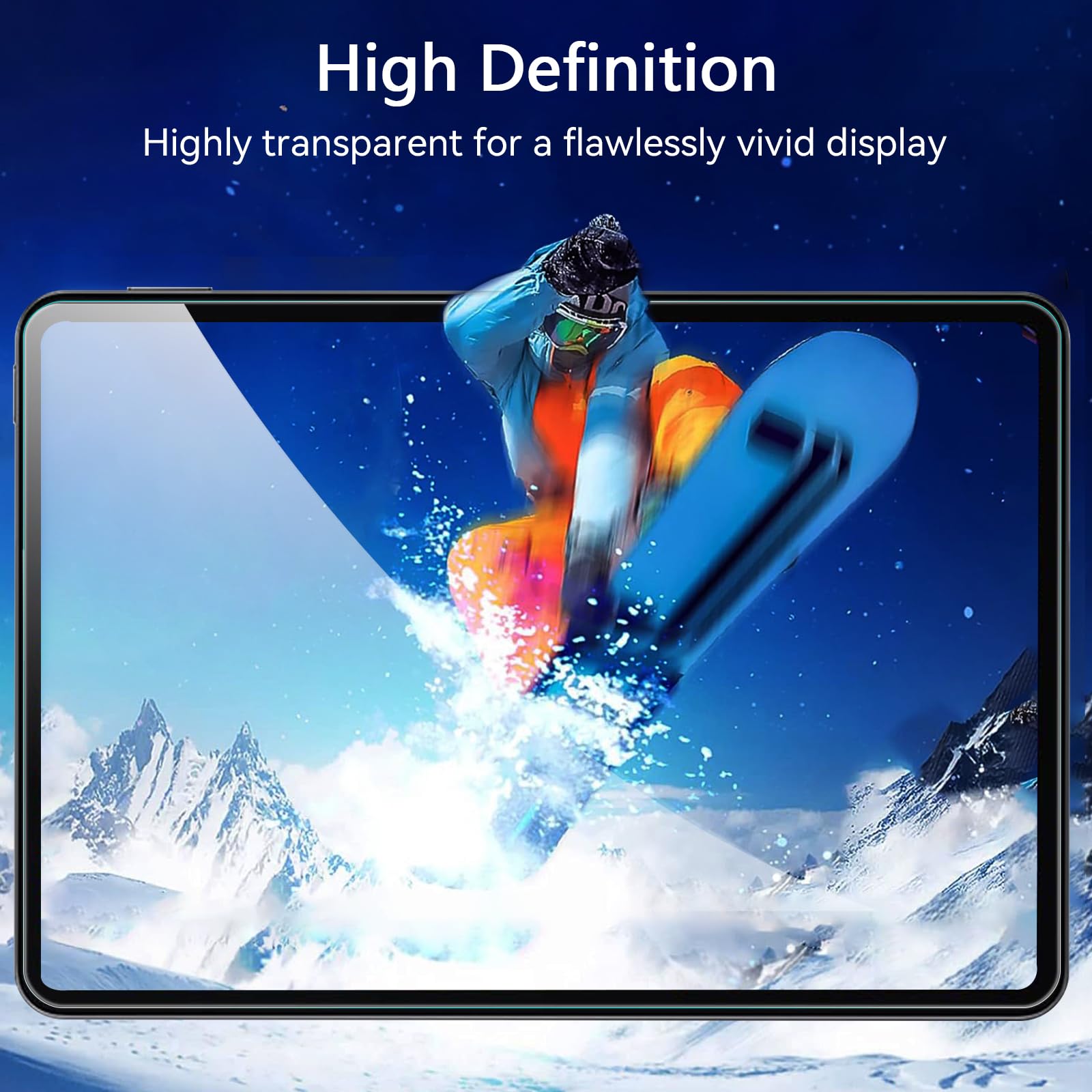 iVoler 2 sztuki szkła hartowanego do Xiaomi Pad 8/Pad 8 PRO/Xiaomi Pad 7/Pad 7 PRO/Xiaomi Poco Pad X1 11,2 cala, ochrona ekranu przed zarysowaniem, twardość 9H, wyraźna HD