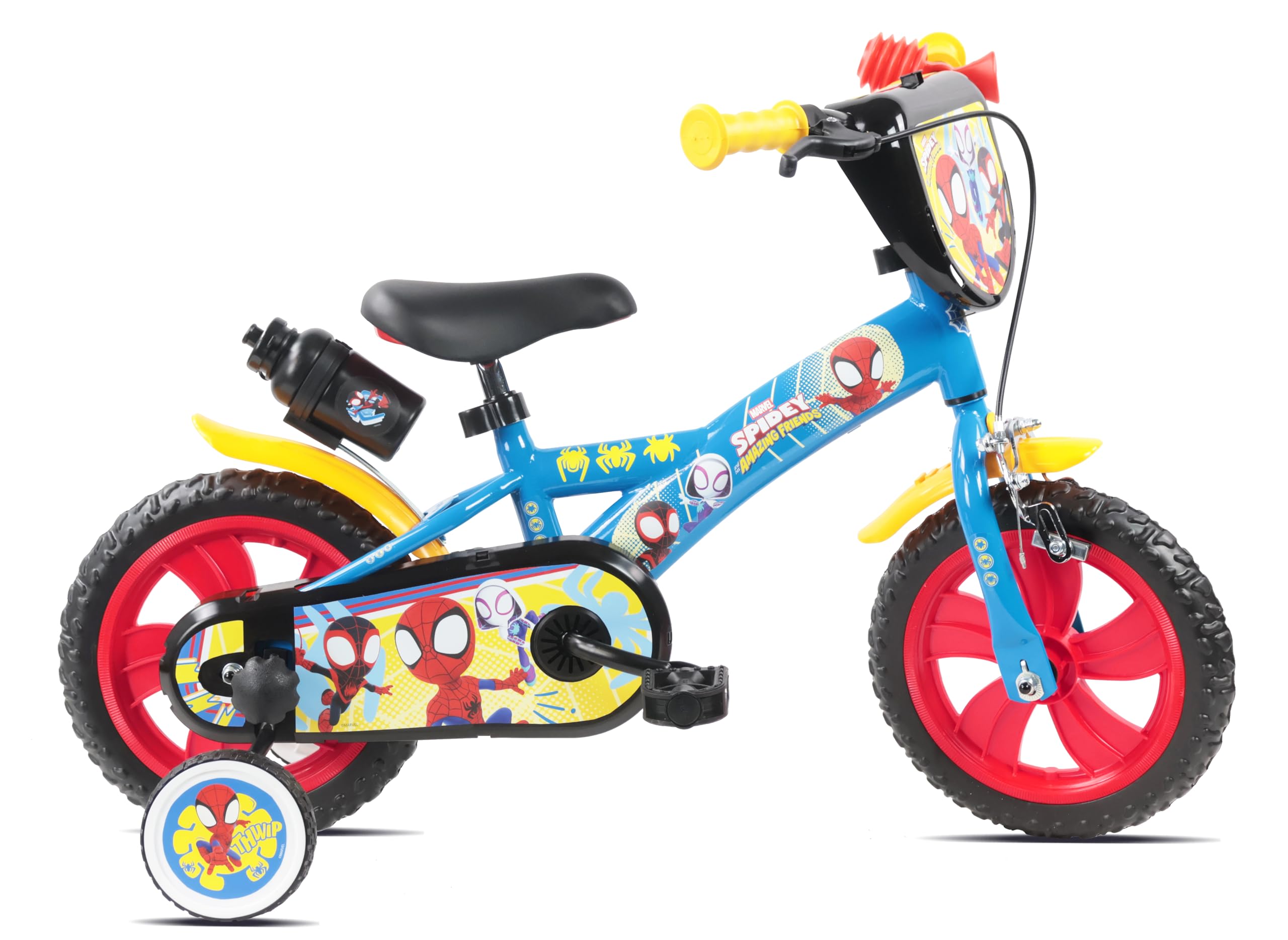 Denver Spidey 12 inch Kids Bicycle with Stabilisers - Red