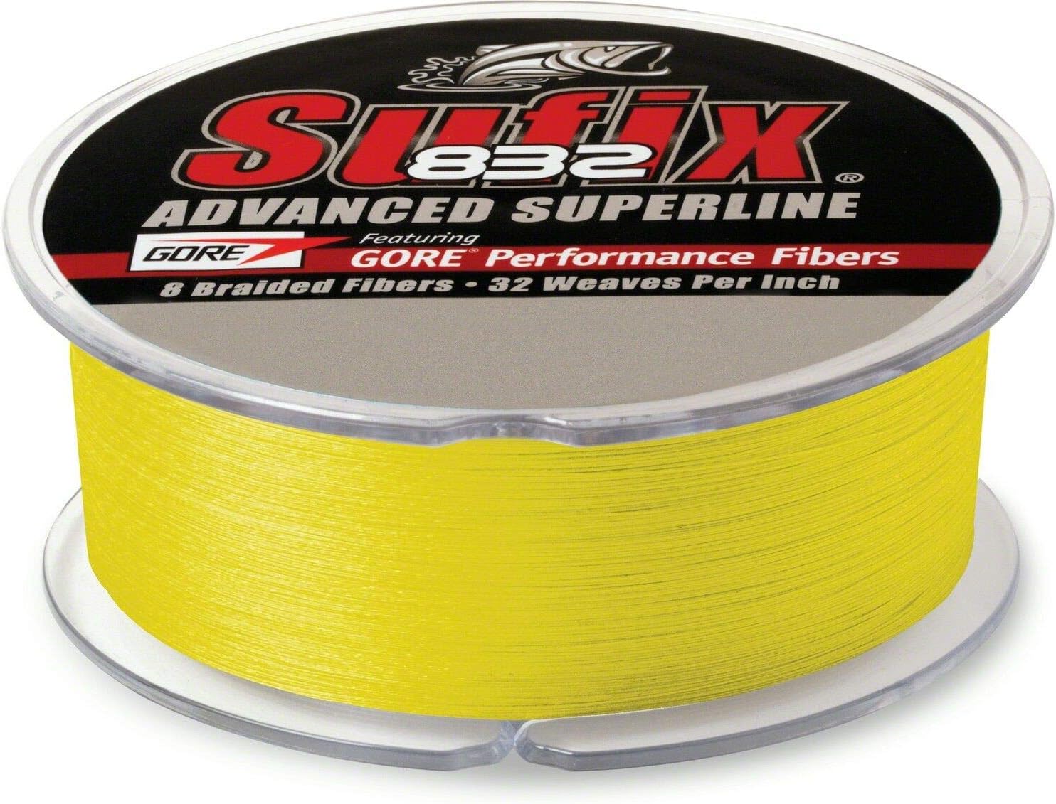 Sufix 832 Braid 15 lb Hi-Vis Yellow - 600 Yds