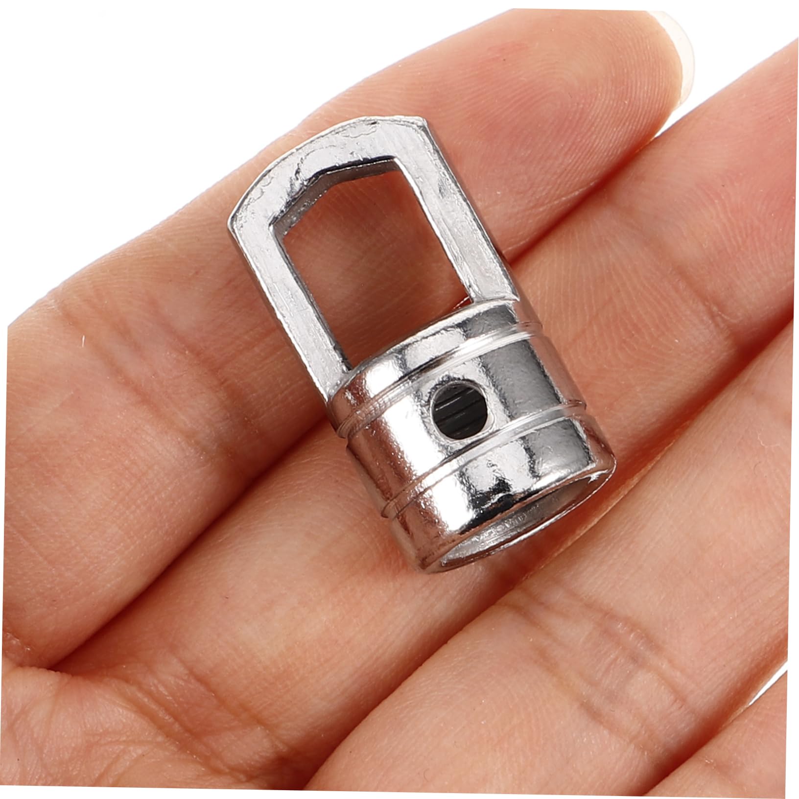 Happyyami 10pcs Metal Ceiling Loop Ring for Hanging Lights Ceiling Hooks Lamp Nut Loop for Pendant Light Hardware Lighting Fixtures Parts