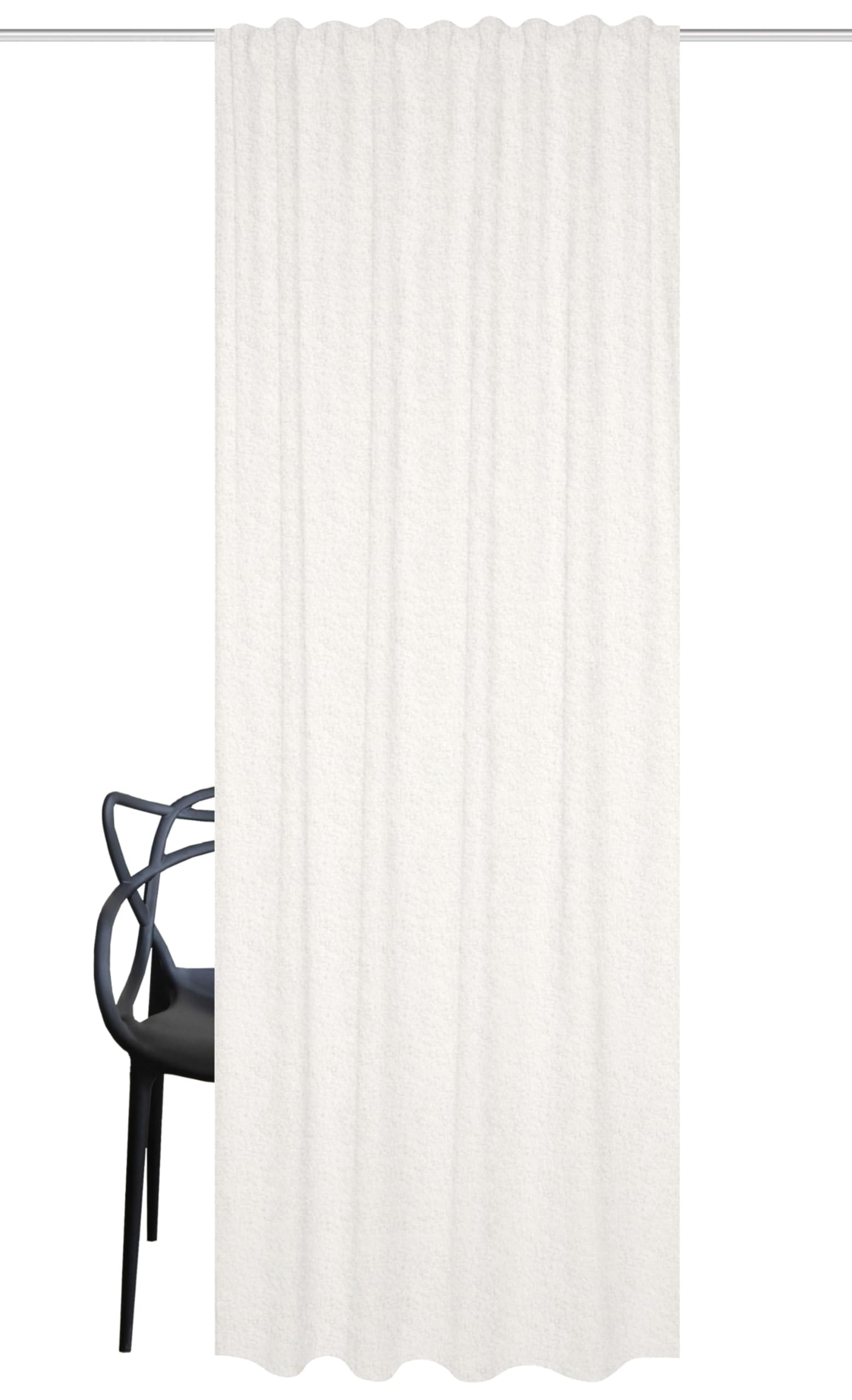 Fertigschal Teddy – Wollweiß, 245 × 135 cm (1 Stück)