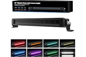 4WDKING 10 Inch LED Light Bar with RGBW Halo | Premium Off-Road Spotlight