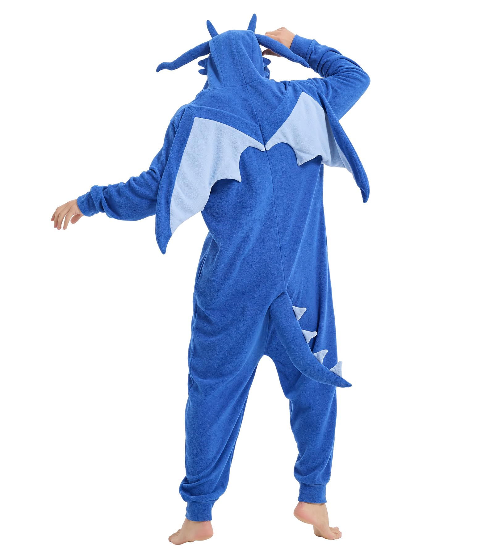 Pijama de dragón para adultos, disfraz de Halloween, ropa de dormir de una pieza