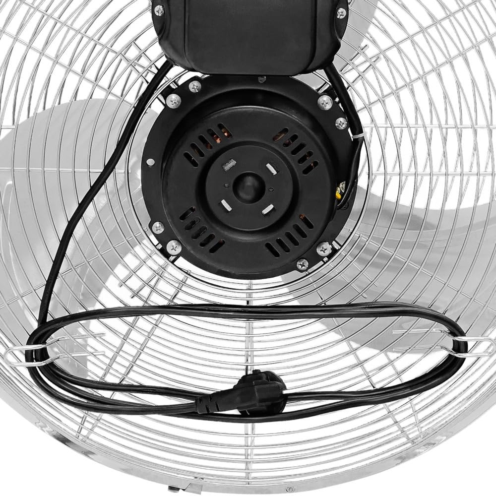 TROTEC Ventilateur de Sol TVM 18 | Puissance de 100 Watts | 3 Niveaux de Vitesse | Tête du Ventilateur inclinable à 100° | Diamètre des pales 45 cm
