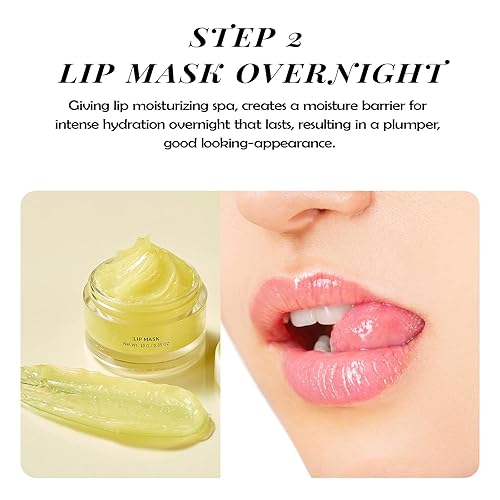 Miniatura 5 de ANAI RUI Kit de cuidado de labios, juego de exfoliación de azúcar labial, máscara para dormir y exfoliante de labios, tratamiento de piel de labios