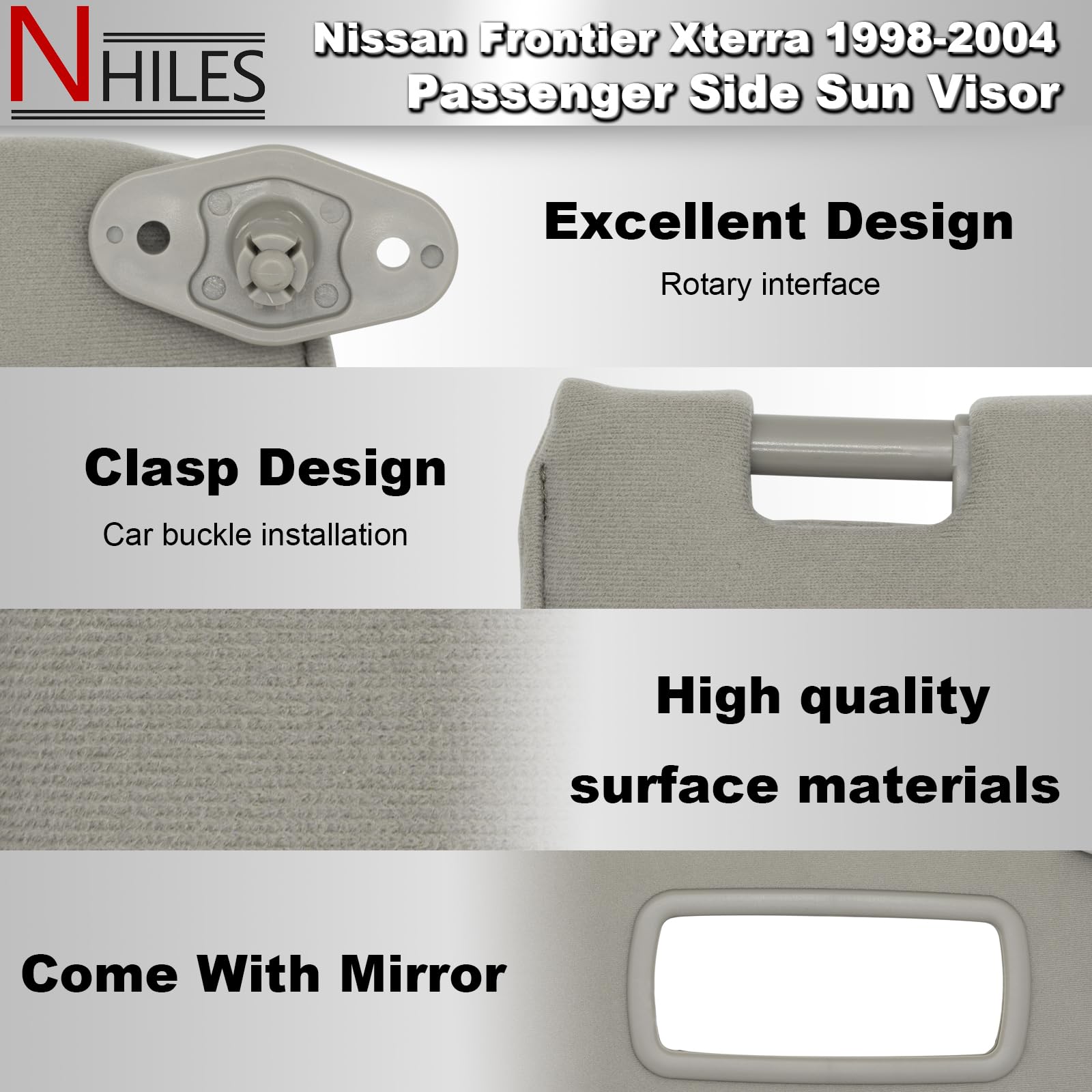 Amazon.com: NHILES Passenger Right Side Sun Visor Replacement Fits