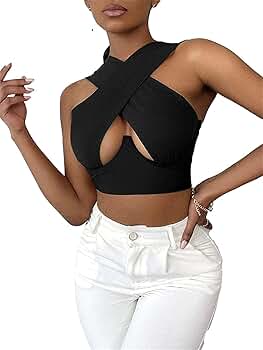 ◆MUCENT◆ Mera Halterneck Crop Sleeveless Nashi 4 Colors P0 713Z67ChpXS._SY350_QL65_.jpg