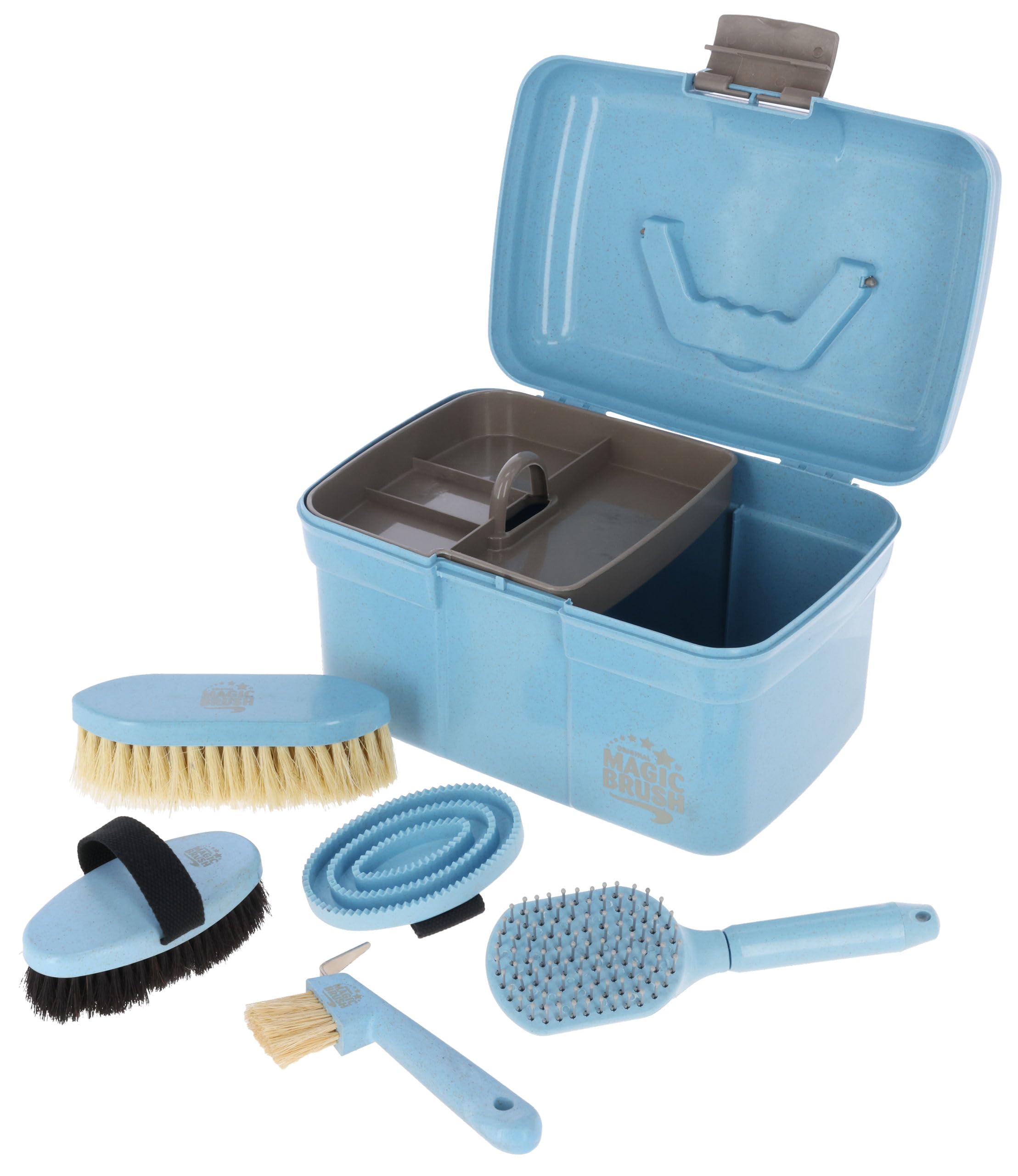 MagicBrush Coffre de pansage Waterlily MagicBrush, Bleu Pastel