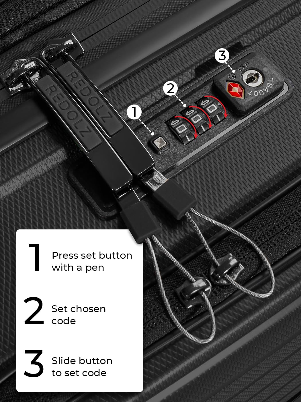 REDOLZ Essentials 14 Equipaje de Mano con Compartimento para Ordenador Portátil | Maleta Ultra ligera 40 x 23 x 55 cm & Apertura Frontal | Extensible de 45 a 55 litros | Solo 3,2 kg