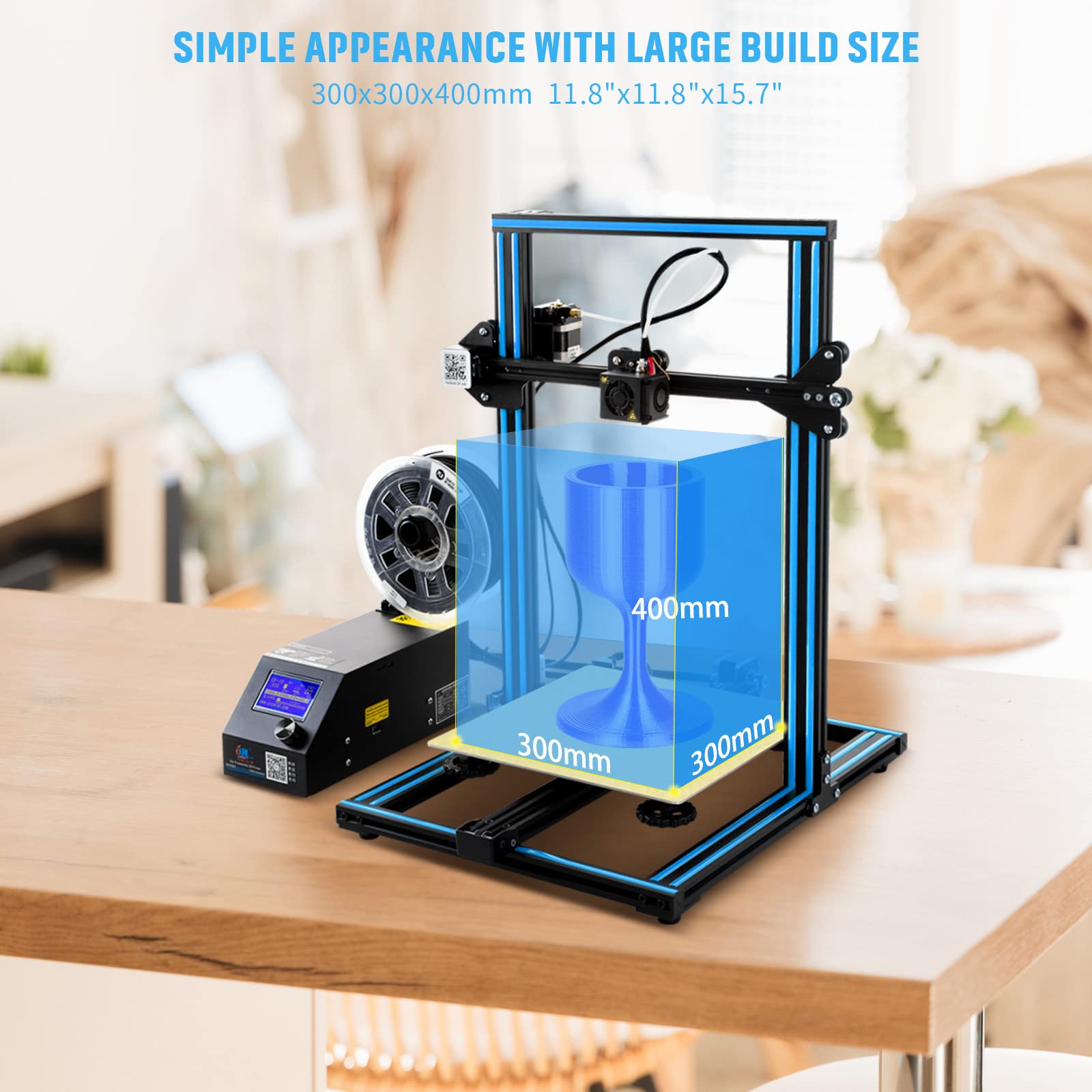 Amazon | Creality 3D CR-10 大型 FDM 3D プリンター ビルドボリューム