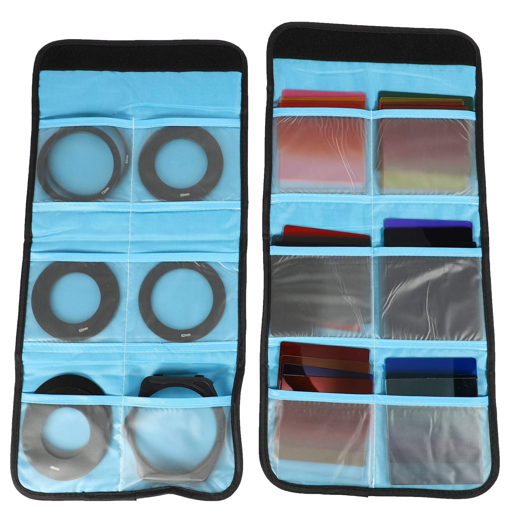 de 24 filtros cuadrados completos + graduados + soporte de filtro de anillo adaptador de 9 tamaños para p series LF78