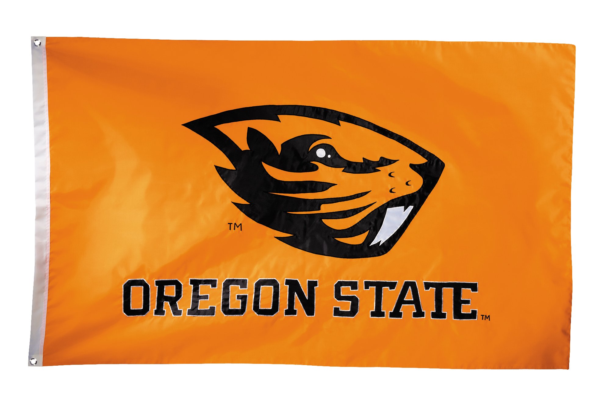 BSI PRODUCTS, INC. NCAA Oregon State Beavers 2-Sided Nylon Applique 3 Ft x 5 Ft Flag with Grommets, Team Colors, one Size