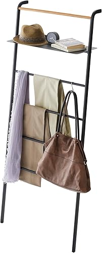 YAMAZAKI Home Tower Leaning Ladder Rack, Space Saving, 63" - Steel