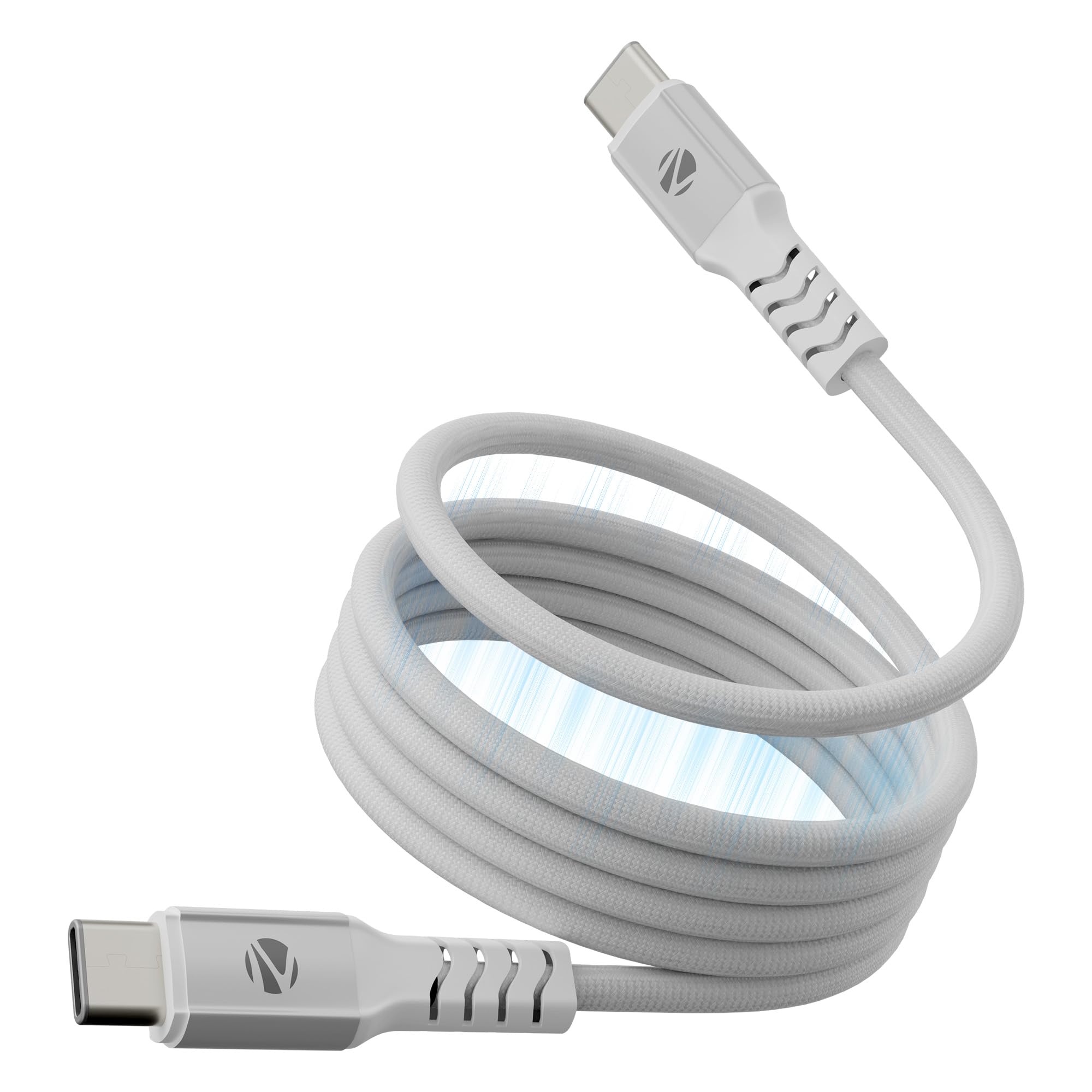 Zebronics Type C - Type C Magnetic Braided Cable, 60 Watts, Upto 480Mbps Data Sync, Fast Charging, 1 M, Compatible with iPhone 15 & 16 Series, iPad, MacBook, Samsung, Android (Wattz 60MCC1, White)-image-46