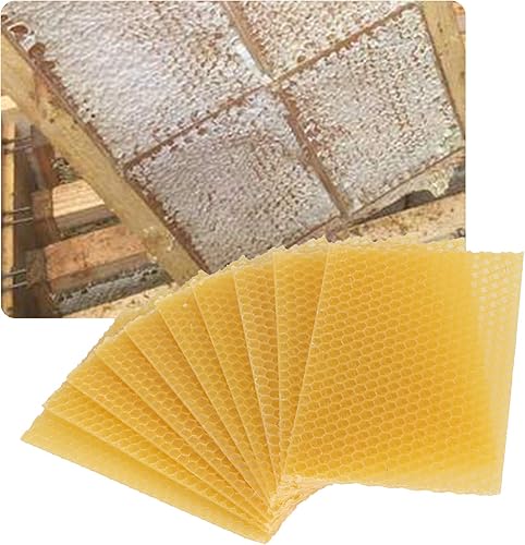 Miniatura 5 de 10 hojas de cera de abeja natural, hojas de cera de abeja, base de cera, colmenas de abeja, hojas de cera de abejas para hacer velas, muebles,