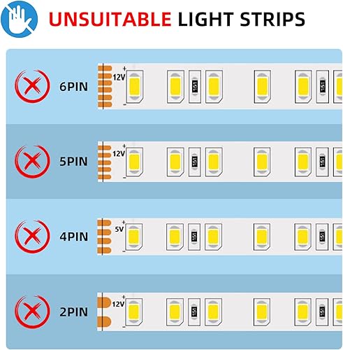 Miniatura 7 de RGBZONE DC5V12V24V RF Controlador LED inalámbrico, Mini controlador LED direccionable para WS2812B WS2812 WS2811 Dream Color LED Pixel Strip Panel