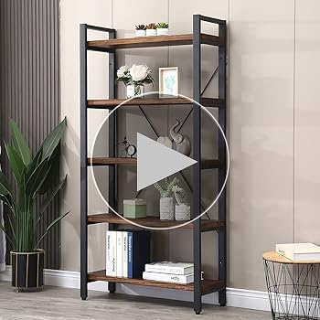 Amazon.com: WH-AOERPUMY 5 Tier Bookcase, Solid Wood